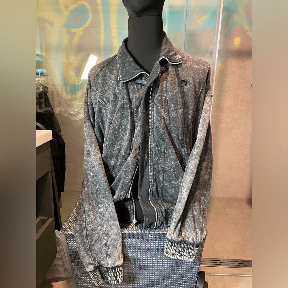 2 Item Bundle - Nike Bomber Jacket XL - Amiri Patchwork Jeans Sz 38 - Blue Grey